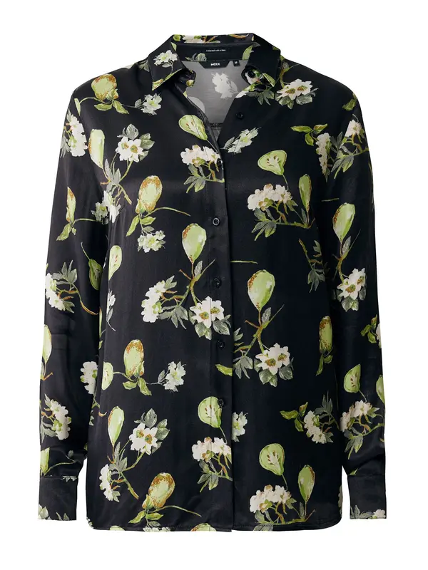 MEXX MEXX Bluza  rjasto rjava / svetlo zelena / črna / bela
