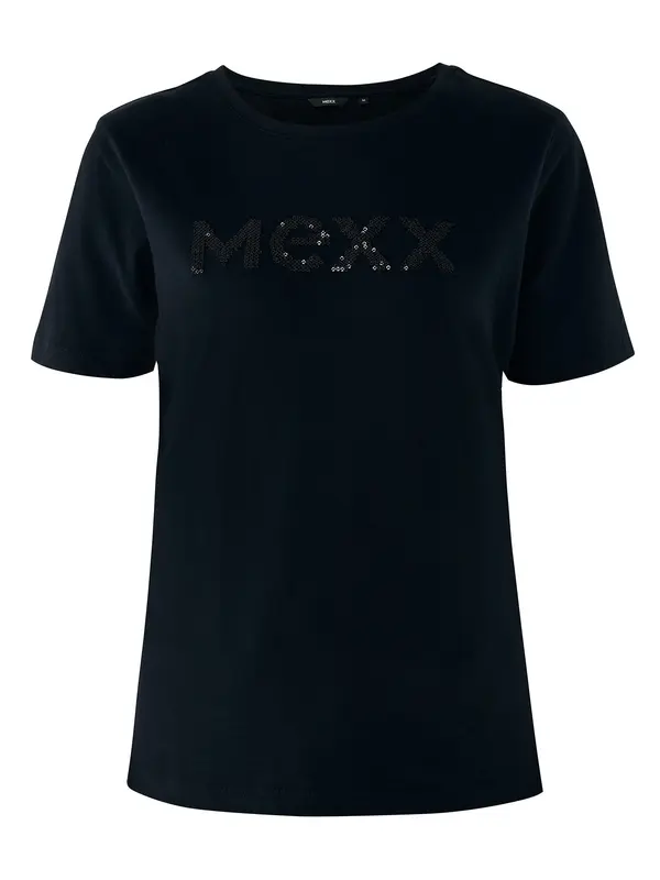 MEXX MEXX Majica 'Clover'  črna