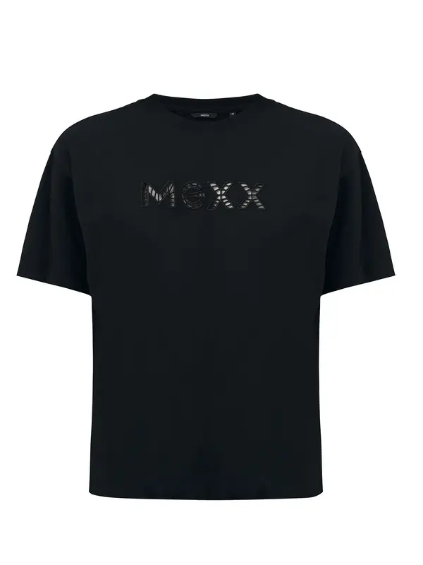 MEXX MEXX Majica  črna / srebrna