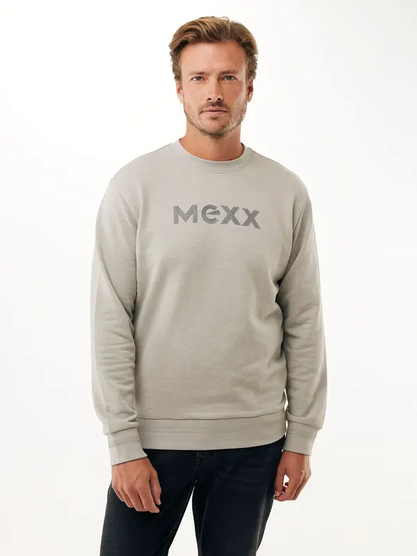 MEXX MEXX Majica 'Slub'  svetlo siva