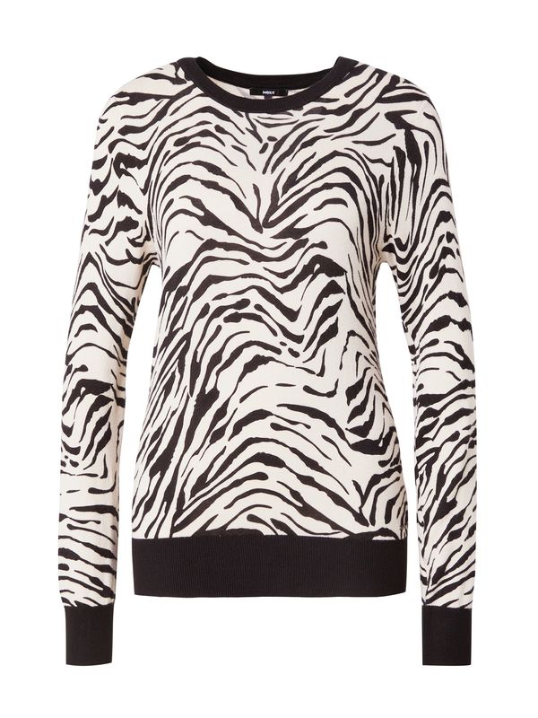 MEXX MEXX Pulover  črna / volneno bela