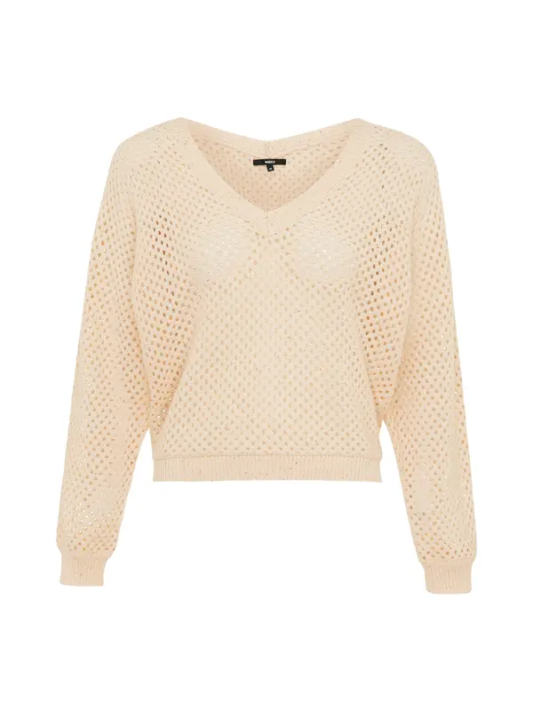 MEXX MEXX Pulover  kremna / temno siva