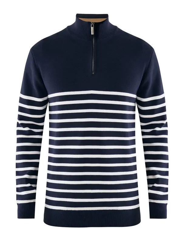 MEXX MEXX Pulover  mornarska / naravno bela