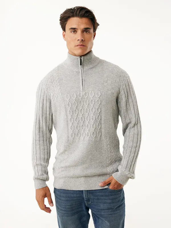 MEXX MEXX Pulover  svetlo siva