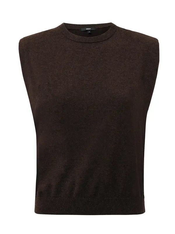MEXX MEXX Top z naramnicami  temno rjava