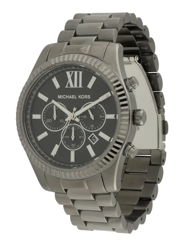 Michael Kors Michael Kors Analogna ura 'LEXINGTON'  antracit / črna