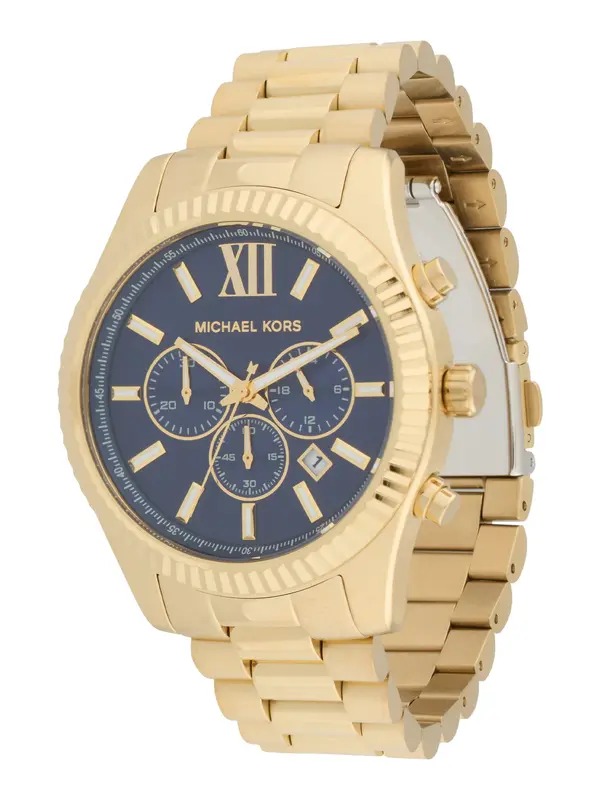 Michael Kors Michael Kors Analogna ura 'LEXINGTON'  marine / zlata