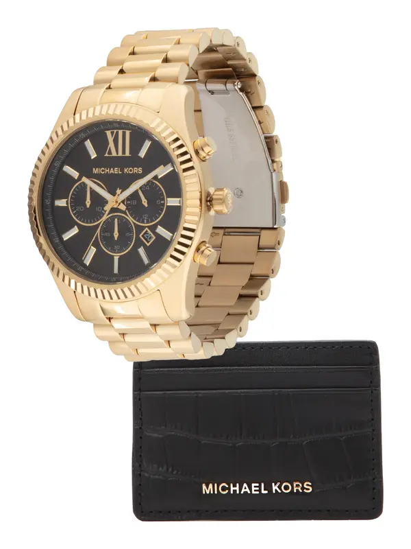 Michael Kors Michael Kors Analogna ura 'LEXINGTON'  zlata / črna