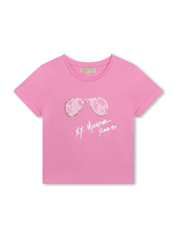 Michael Kors Kids Michael Kors Kids Majica  roza / svetlo roza / srebrna