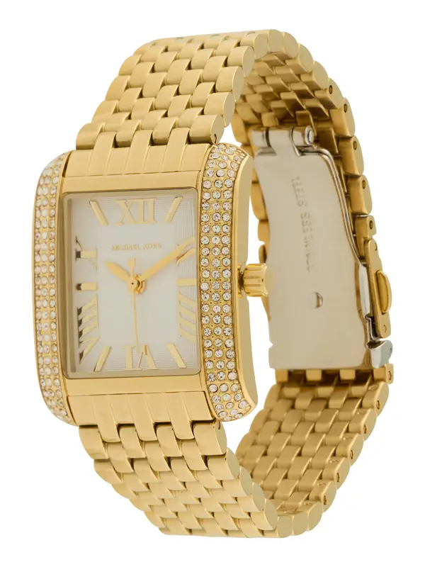 MICHAEL Michael Kors MICHAEL Michael Kors Analogna ura 'EMERY'  zlata / srebrna / bela