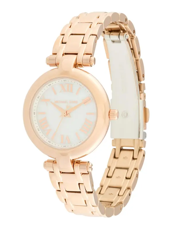 MICHAEL Michael Kors MICHAEL Michael Kors Analogna ura 'LANEY'  rožnato zlata / off-bela