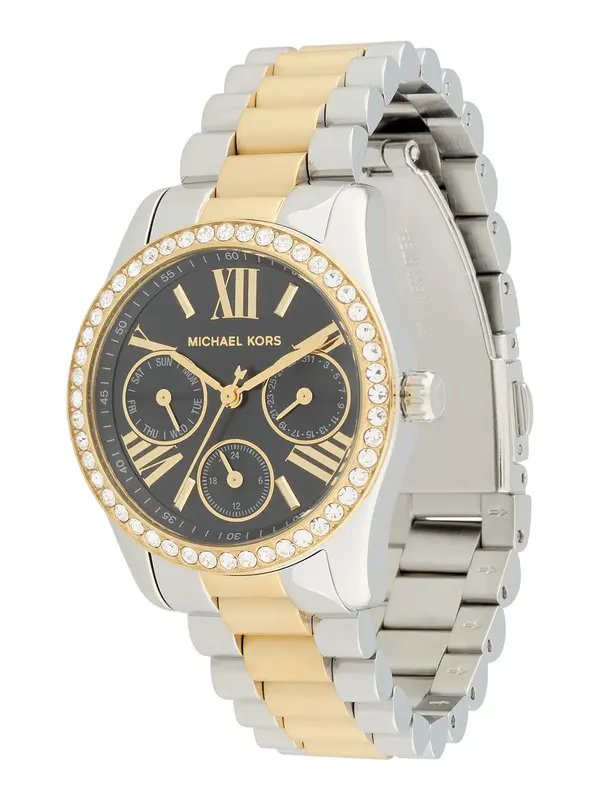MICHAEL Michael Kors MICHAEL Michael Kors Analogna ura 'LEXINGTON LUX'  zlata / srebrna