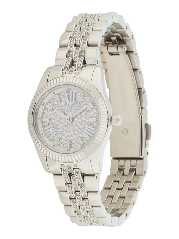 MICHAEL Michael Kors MICHAEL Michael Kors Analogna ura 'LEXINGTON'  srebrna / transparentna