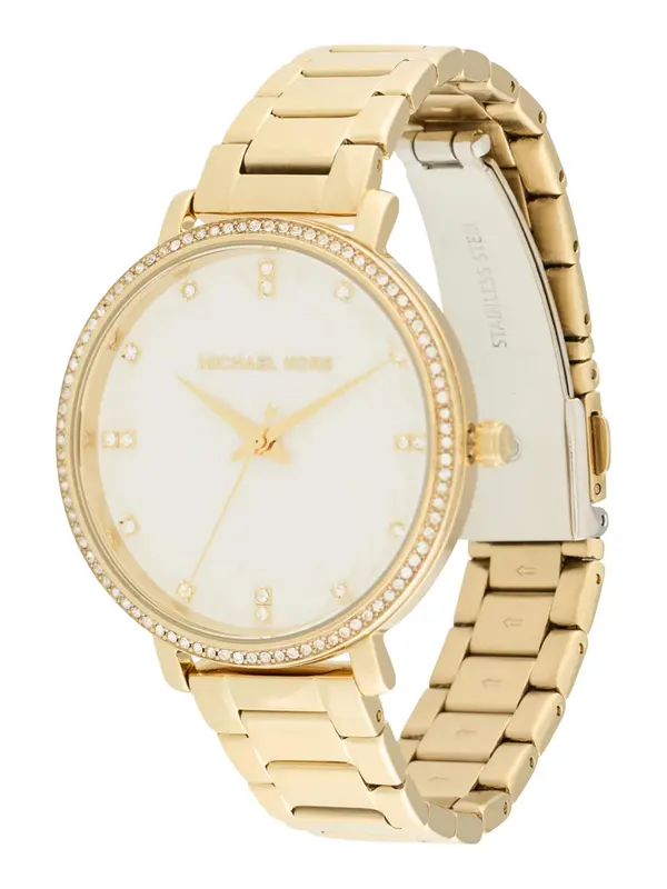MICHAEL Michael Kors MICHAEL Michael Kors Analogna ura 'LEXINGTON'  zlata / bela