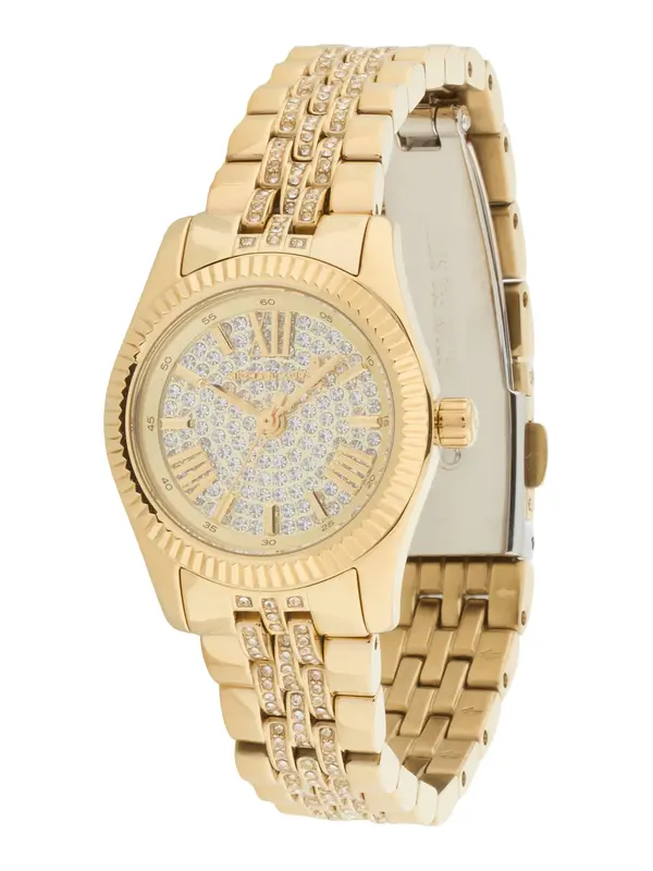 MICHAEL Michael Kors MICHAEL Michael Kors Analogna ura 'LEXINGTON'  zlata / transparentna