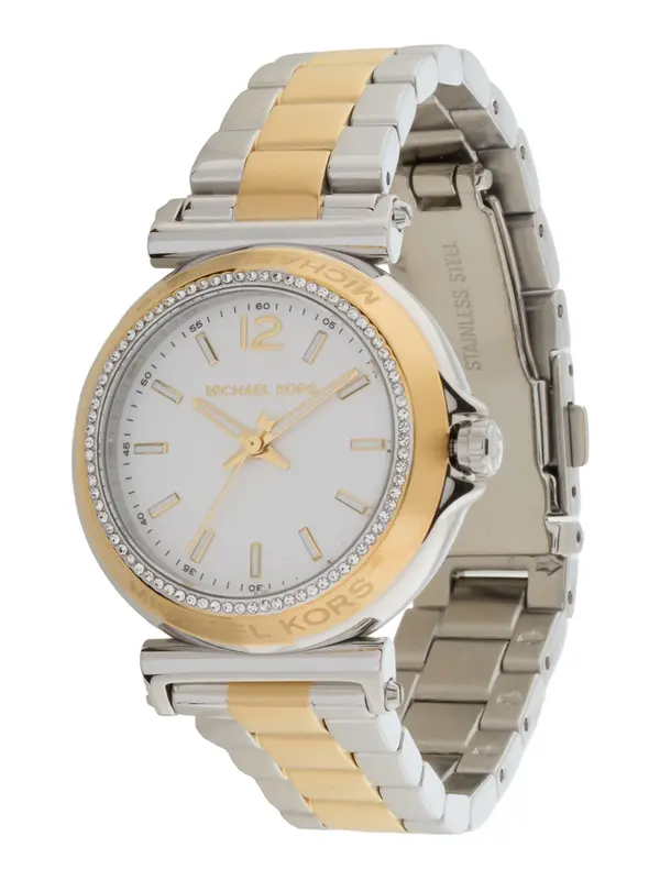 MICHAEL Michael Kors MICHAEL Michael Kors Analogna ura 'MAREN'  zlata / srebrna