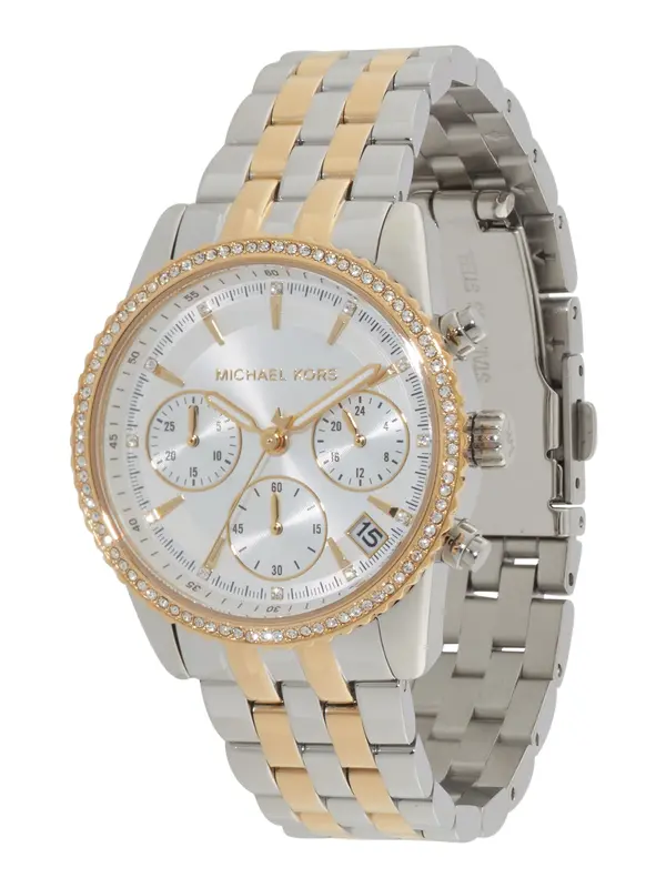 MICHAEL Michael Kors MICHAEL Michael Kors Analogna ura 'RITZ'  zlata / srebrna