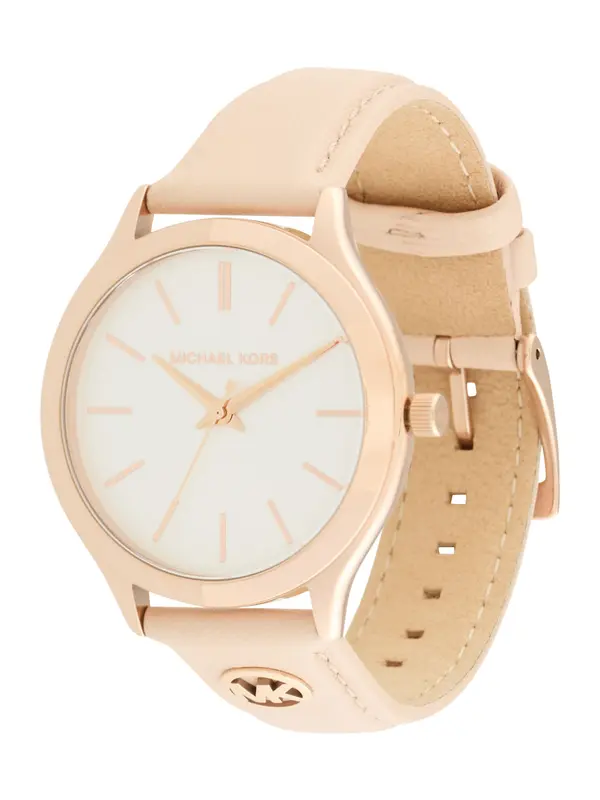 MICHAEL Michael Kors MICHAEL Michael Kors Analogna ura 'RUNWAY'  bež / rožnato zlata