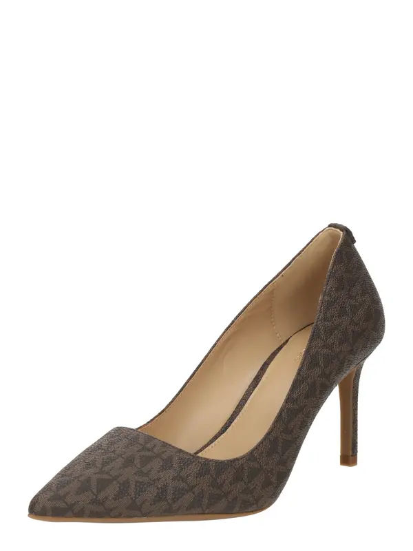 MICHAEL Michael Kors MICHAEL Michael Kors Čevlji s peto 'ALINA'  rjava / temno rjava