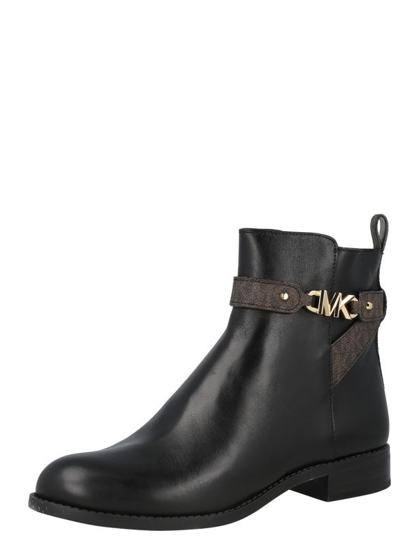 MICHAEL Michael Kors MICHAEL Michael Kors Gležnarji 'FARRAH'  rjava / zlata / črna