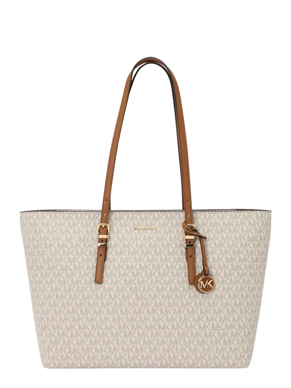 MICHAEL Michael Kors MICHAEL Michael Kors Nakupovalna torba  temno bež / off-bela
