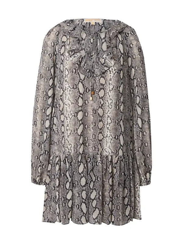 MICHAEL Michael Kors MICHAEL Michael Kors Obleka  ecru / temno rjava / siva