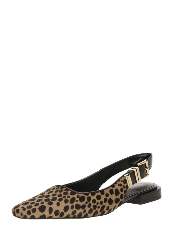 MICHAEL Michael Kors MICHAEL Michael Kors Odprte balerinke 'DARRINGTON'  svetlo rjava / temno rjava