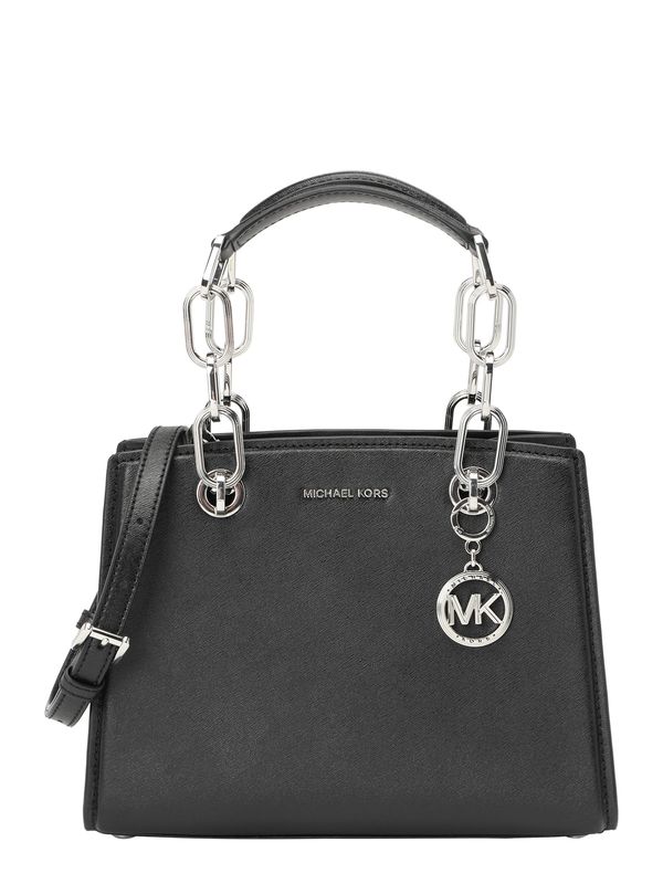 MICHAEL Michael Kors MICHAEL Michael Kors Ročna torbica  črna / srebrna