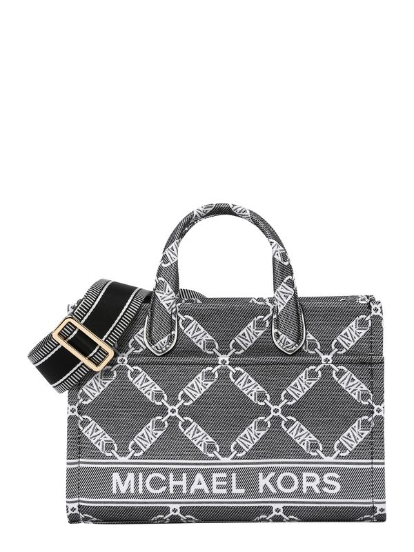 MICHAEL Michael Kors MICHAEL Michael Kors Ročna torbica 'GIGI'  črna / bela