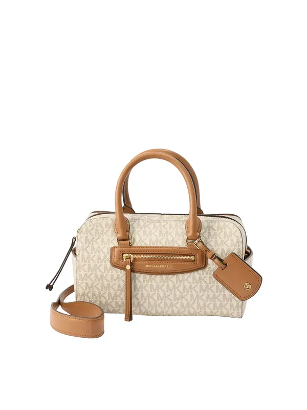 MICHAEL Michael Kors MICHAEL Michael Kors Ročna torbica  kremna / temno bež / karamel