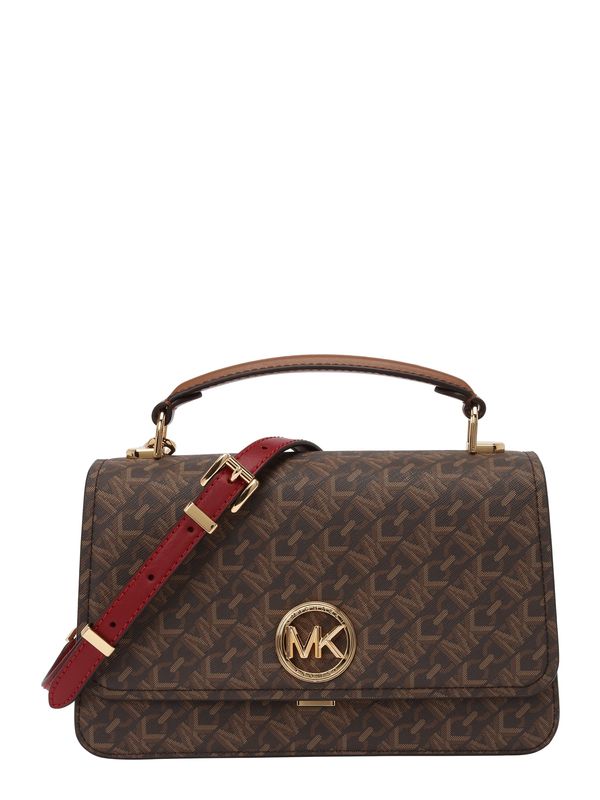 MICHAEL Michael Kors MICHAEL Michael Kors Ročna torbica  rjava / čokolada / brokat