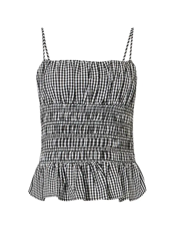 MICHAEL Michael Kors MICHAEL Michael Kors Top  črna / bela