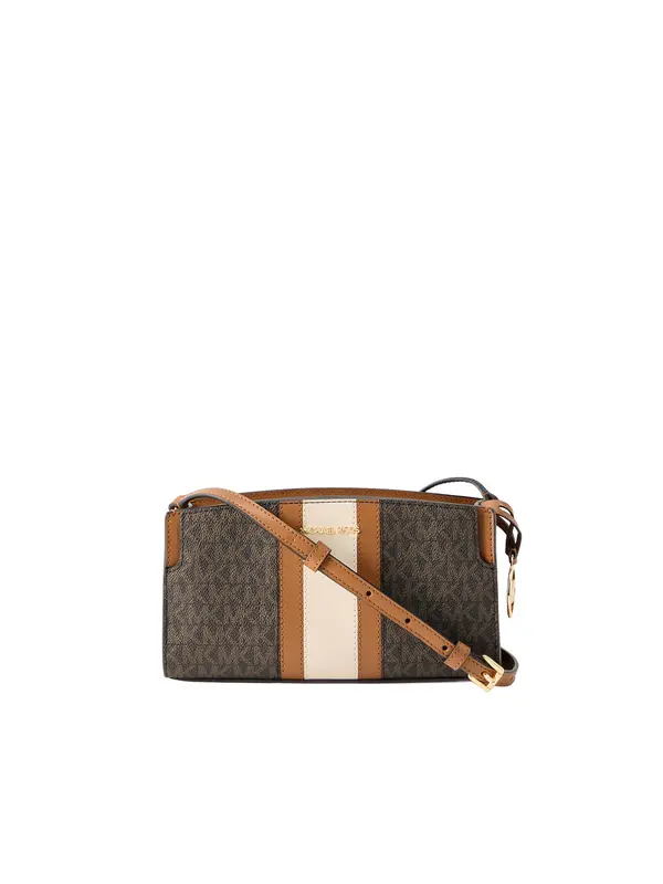 MICHAEL Michael Kors MICHAEL Michael Kors Torba za čez ramo  ecru / konjak / temno rjava