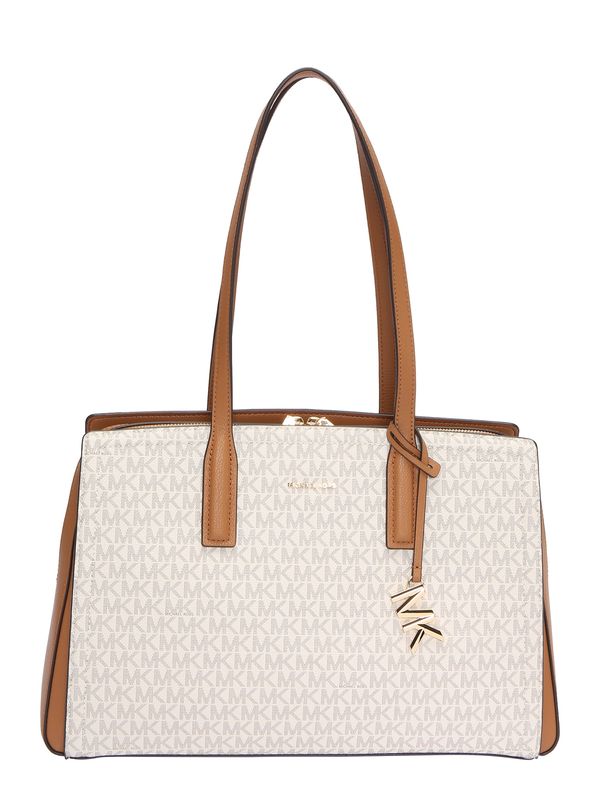 MICHAEL Michael Kors MICHAEL Michael Kors Torba za čez ramo  rjava / siva / volneno bela