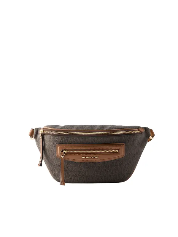 MICHAEL Michael Kors MICHAEL Michael Kors Torbica za okrog pasu  karamel / temno rjava