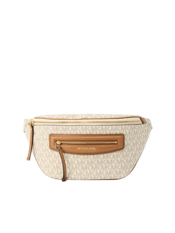 MICHAEL Michael Kors MICHAEL Michael Kors Torbica za okrog pasu  kremna / temno bež / karamel