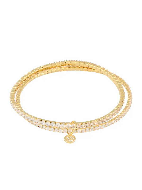 MICHAEL Michael Kors MICHAEL Michael Kors Zapestnica 'BRILLIANCE'  zlata / transparentna