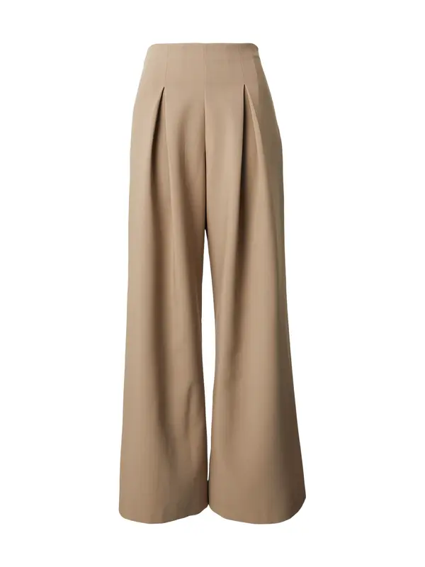 millane millane Hlače 'Highwaisted Palazzo'  rjava