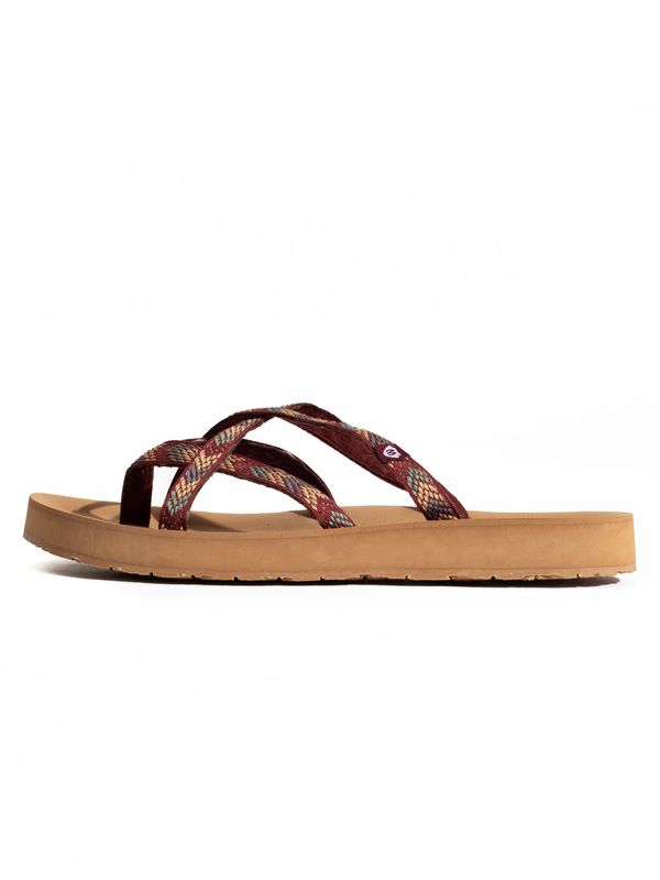 Minnetonka Minnetonka Japonke 'Hanna'  karamel / rjasto rjava / temno siva