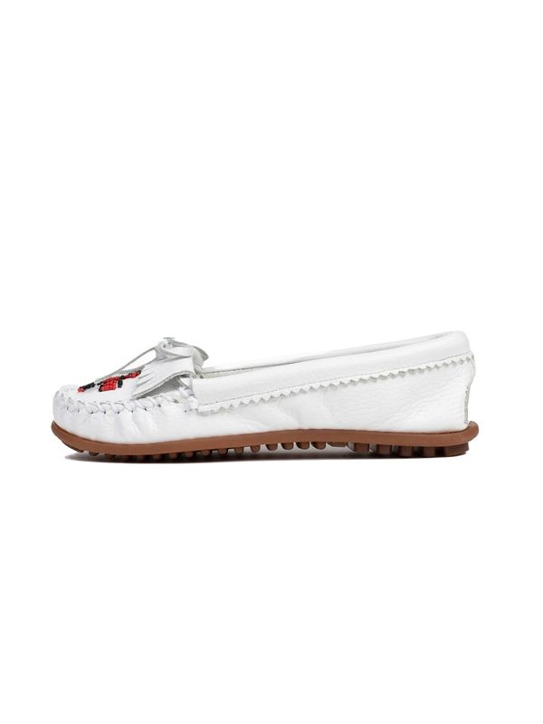 Minnetonka Minnetonka Mokasini 'Thunderbird'  kremna / rdeča / črna