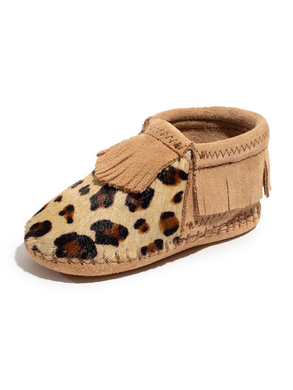 Minnetonka Minnetonka Škornji 'Riley Suede'  rjava / črna