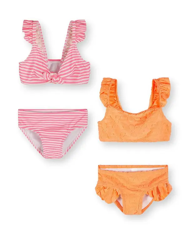 MINOTI MINOTI Bikini  oranžna / roza / bela