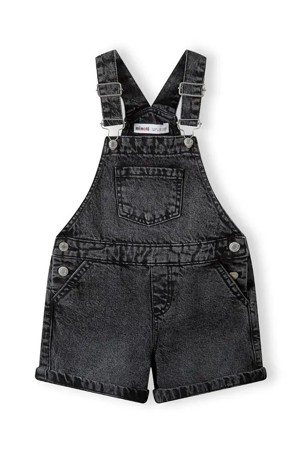 MINOTI MINOTI Hlače z naramnicami  črn denim