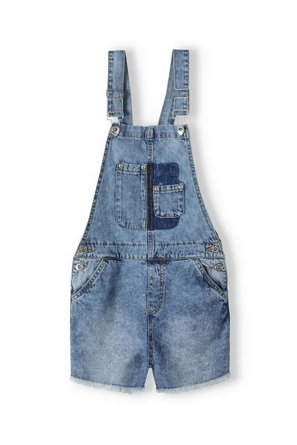 MINOTI MINOTI Hlače z naramnicami  moder denim / temno modra