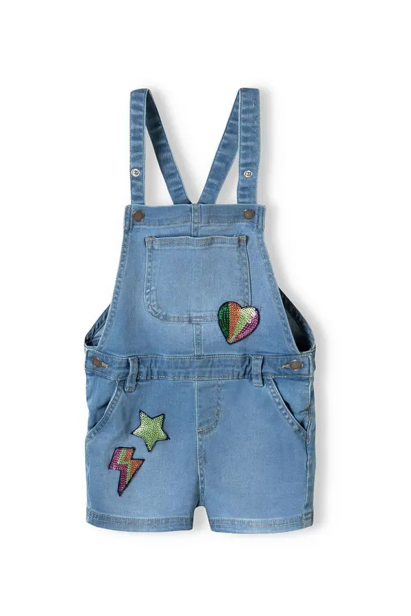 MINOTI MINOTI Hlače z naramnicami  modra / moder denim / mešane barve