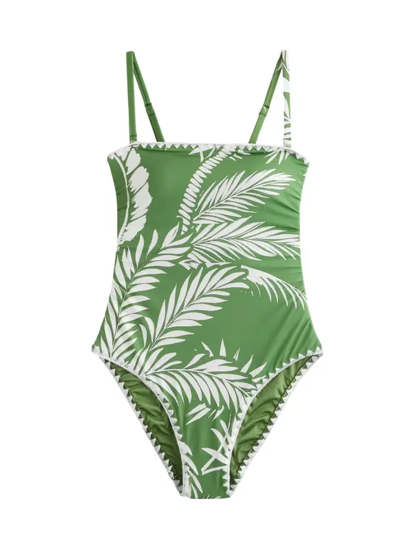 Mint Velvet Mint Velvet Enodelne kopalke  zelena / bela