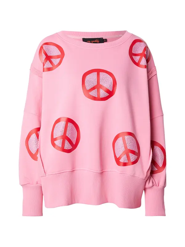miss goodlife miss goodlife Majica 'Peace'  roza / rdeča