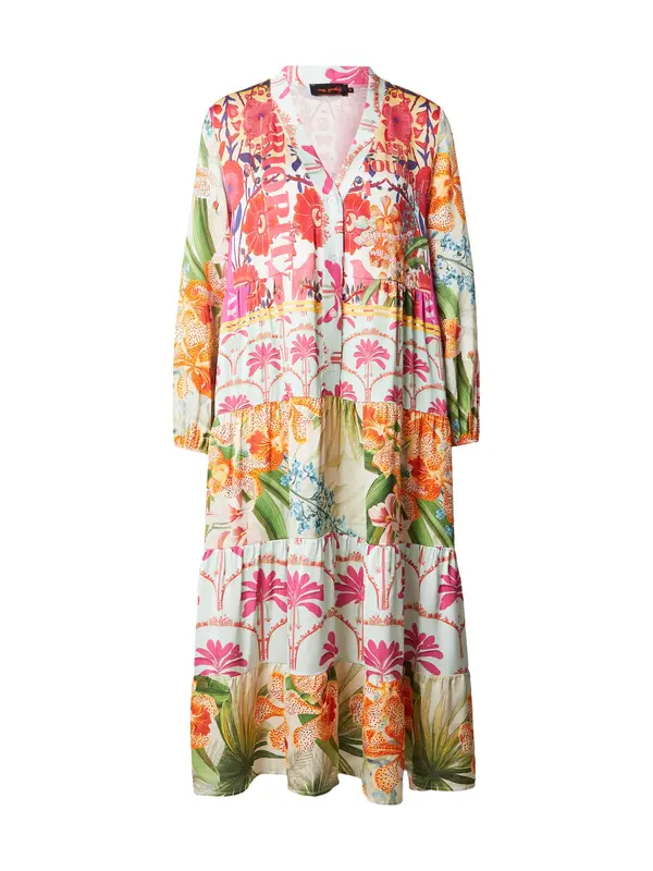 miss goodlife miss goodlife Obleka 'Mosaic Flowers'  pastelno modra / zelena / oranžna / roza