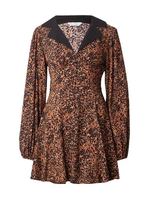 Miss Selfridge Miss Selfridge Dolga srajca  bež / rjava / črna