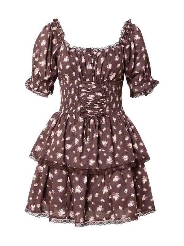 Miss Selfridge Miss Selfridge Obleka  oliva / jajčevec / roza / bela